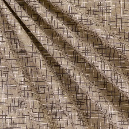 Mook Fabrics Linen Look Flannel Fabric [108 in. Wide] - By The Yard Desert Taupe {1}