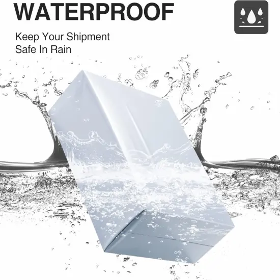 Poly Mailers 12x15.5 Inch White 100 Pack Medium Shipping Bags {2}