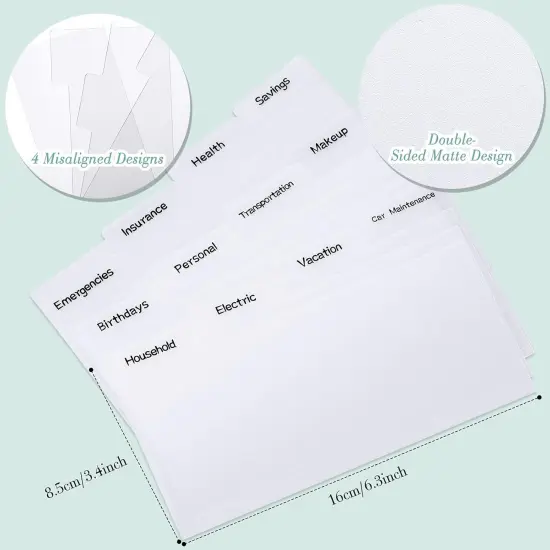 11 Pieces Cash Envelope - Black {3}