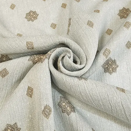 1 Yard Wide 50/52" Blue Gray 100% Rayon Crinkle Fabric Lightweight Textured Crepon {3}