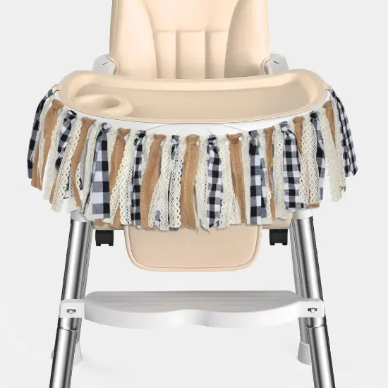 Buffalo Check Plaid Banner Black and White Gingham Spring Summer {5}