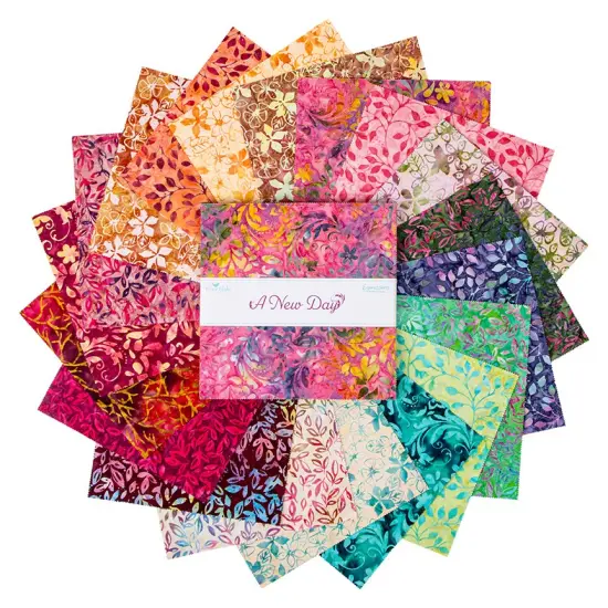 Expressions Batiks 10" Square Pack (Layer Cake / 10" Stacker) in A New Day by Riley Blake Designs for Riley Blake (10-23294-42) {2}