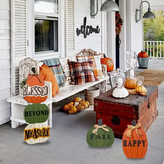 Outdoor Fall Decorations for Home {3}
