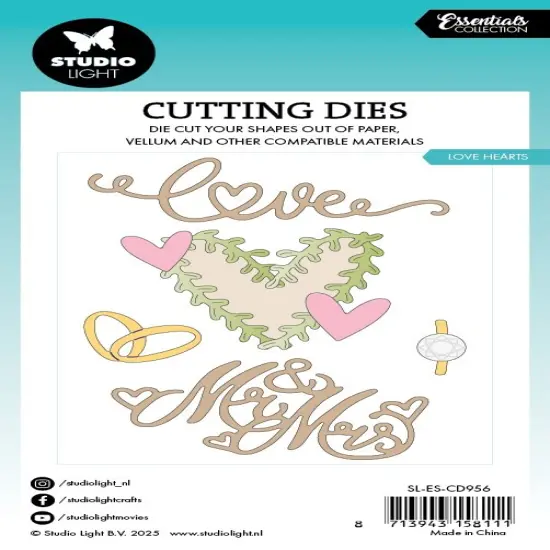 Studio Light Essential Cutting Die-Nr. 956 Love Hearts {3}
