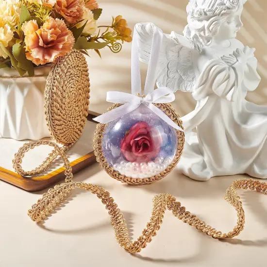 15 Yards Golden Gimp Braid Trim 13mm Gold Polyester {4}