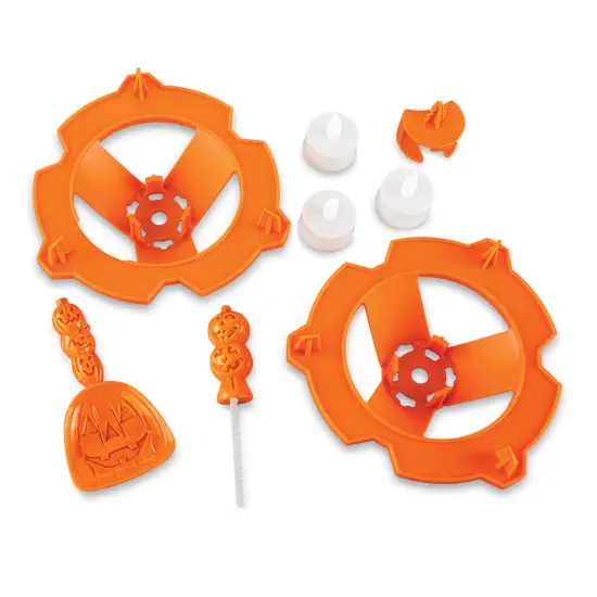 Collections Etc Stack-O'-Lantern Pumpkin Stacking 8-Piece Kit {2}