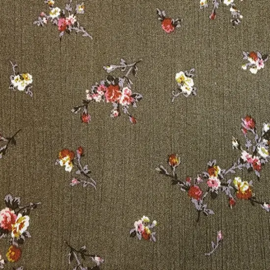 1 yard Military Olive Rayon Crinkle Fabric Soft Lightweight Apparel Rayon Material 50/52 Inch {2}