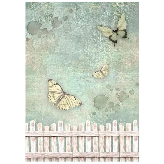 Stamperia Rice Paper Backgrounds A6 8/Pkg -House of Roses {5}