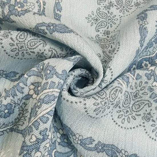 1 Yard Rayon Crinkle Fabric in Sage Lightweight 50/52" Wide Textured Fabric {2}