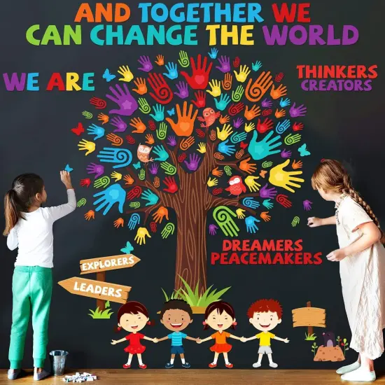 156PCS Classroom Tree Bulletin Board Decorations Set {3}