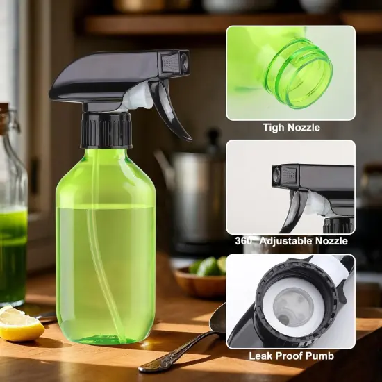 Plastic Spray Bottles 2 Packs - 10 oz/300 ml {3}