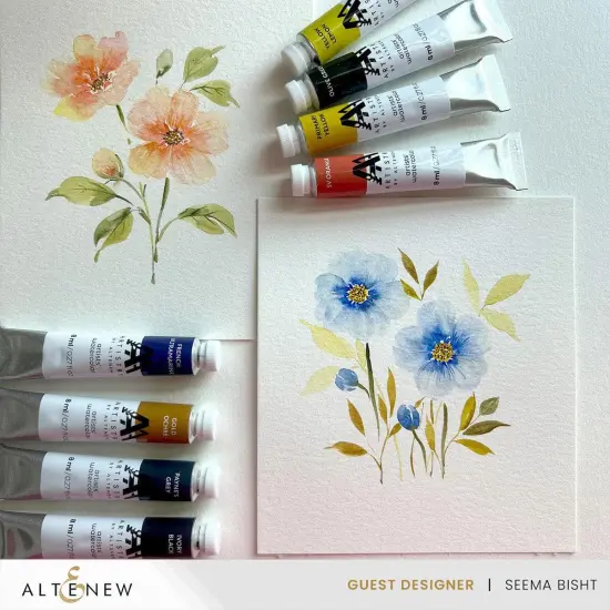 Botanical Elegance: Capture the Colors of Nature Watercolor Coloring Book {5}