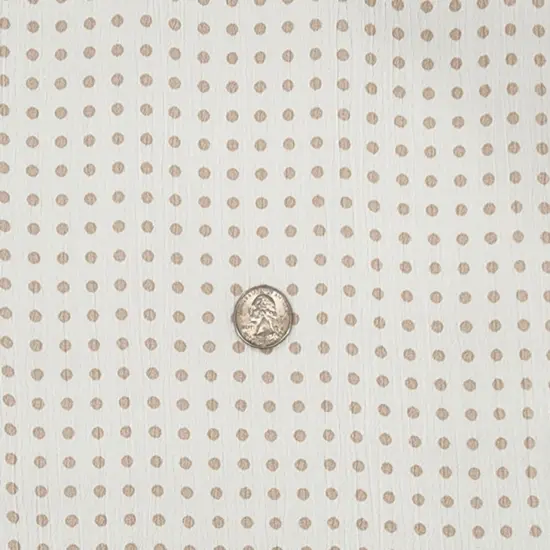 1 Yard Rayon Crinkle Ivory Woven Fabric, 50/52&Prime; Wide 100% Rayon {1}