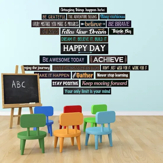 23 Pieces Inspirational Bulletin Board Decorations Motivational Banners {5}