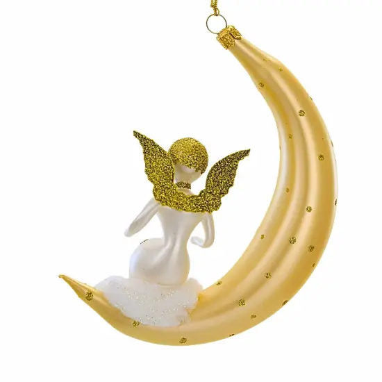 Italian Ornaments 5.5 Inch Goldie Moonbeam Christmas Tree Ornament , Christmas Decor Angel Italian Ornament {2}