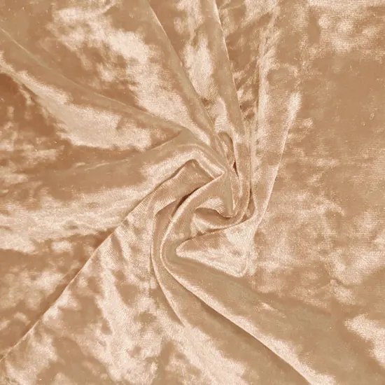 1 Yard Stretch Crushed Velvet Spandex Fabric, Blush, 58/60" Wide, Soft & Shiny Apparel Material {1}