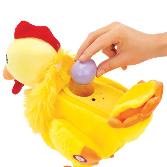 Collections Etc Musical Chick-A-Doodle Egg-Laying Hen Toy {5}