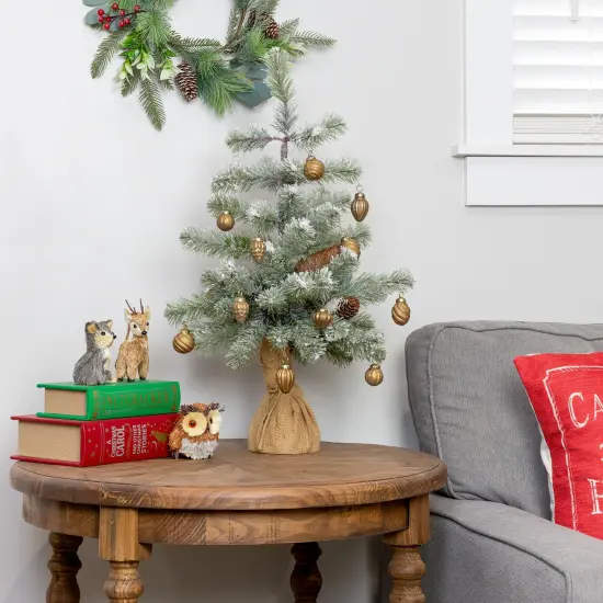 Glass Finial Ornaments 12ct Antiqued Mercury Farmhouse Decor Set Gold {2}