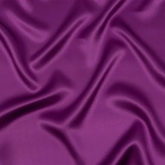 1 Yard Bright Purple Stretch Silk Charmeuse Soft Smooth Luxurious Elegant Fabric 40 inch Width {1}
