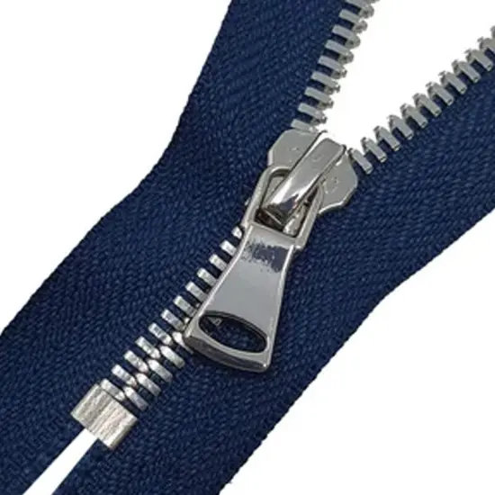5MM Closed Bottom Zipper Navy Tape Nickel Teeth 7 to 20 Inche {2}