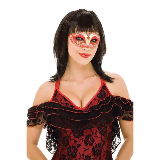 Red Masquerade Mask {4}