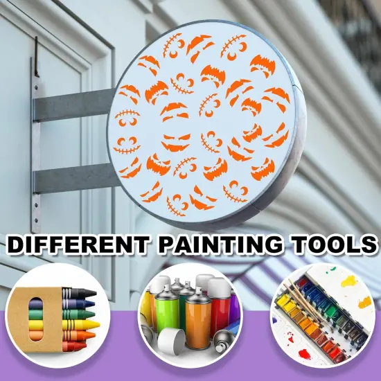 20 Pcs Welcome Stencil(Halloween Style) {4}