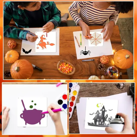 Halloween Stencils(15pcs 8in Halloween) {3}
