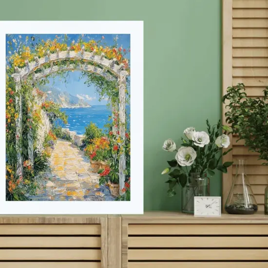 Simple Flat Matte White Wood Picture Frame 27x41 frame {6}