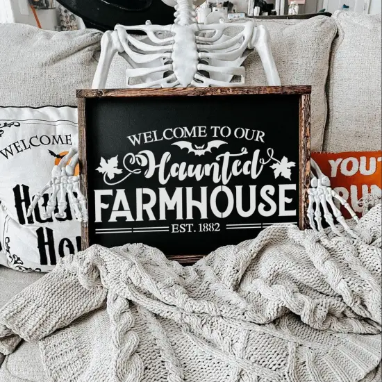 Halloween Stencils for Painting on Wood 12&rdquo;x8&rdquo; Large Halloween Stencil (Halloween) {3}