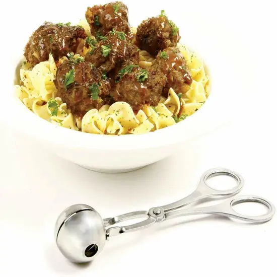 Norpro Stainless Steel Meat Baller - Makes 1.75" Meatballs {5}