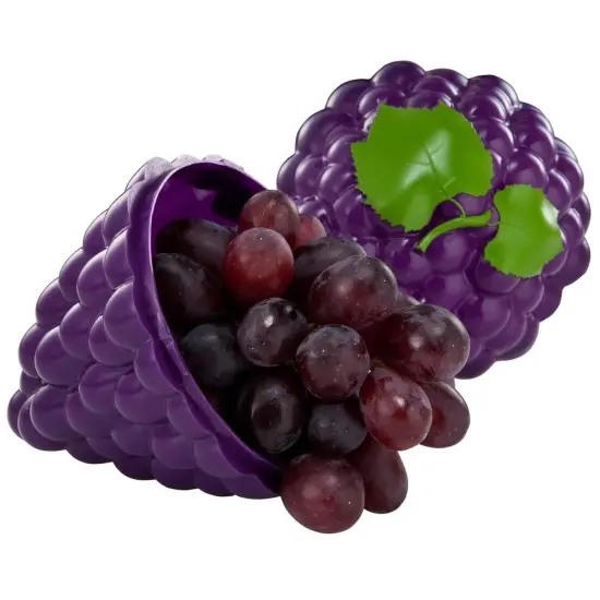 Hutzler Grapes To-Go Lunch Snack Storage Container Purple {1}