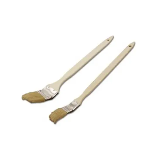 Handy Housewares 2-Piece Jumbo Barbecue BBQ Angled Basting Brushes with Extra-Long Handles - 1" and 2" Wide {1}