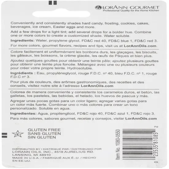 LorAnn Liquid Food Coloring 1oz {4}