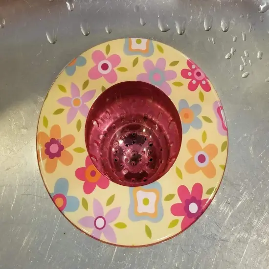 Handy Housewares 5.25" Diameter Decorative Designer Pattern Kitchen Sink Strainer / Food Trap {7}
