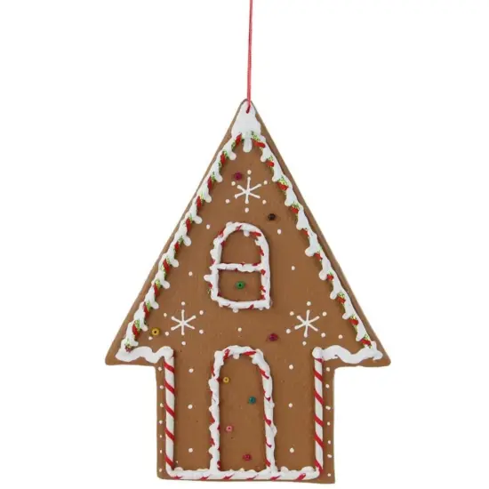 11" Gingerbread House Ornament {1}