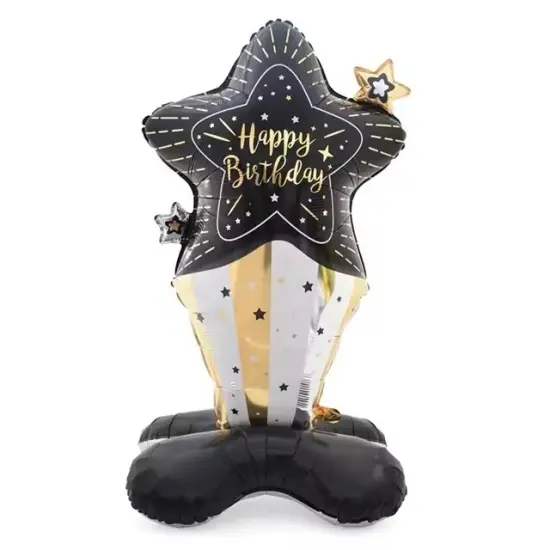 Birthday Star Standing Foil Balloon Decoration F07M1-17 {1}