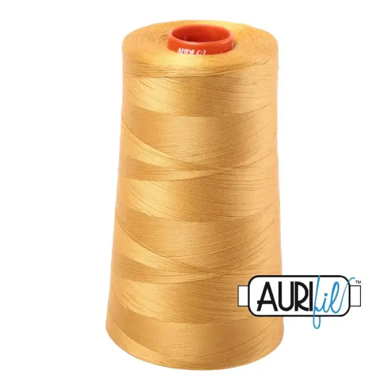 Tarnished Gold (2132) | 50wt Cone (5900M / 6452Y) | Aurifil Thread {1}
