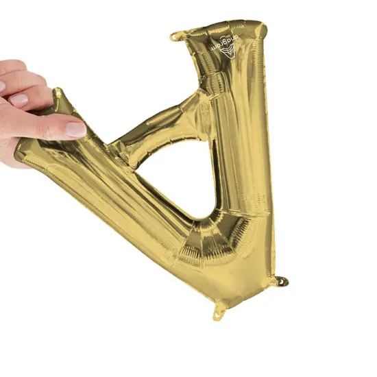 Anagram&reg; 16 Inch Letter A White Gold Air Fill Only {4}