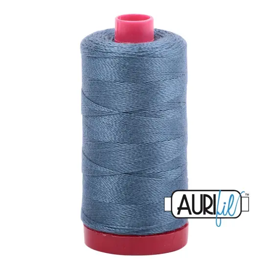 Medium Blue Grey (1310) | 12wt Large Spool (325M / 356Y) | Aurifil Thread {1}