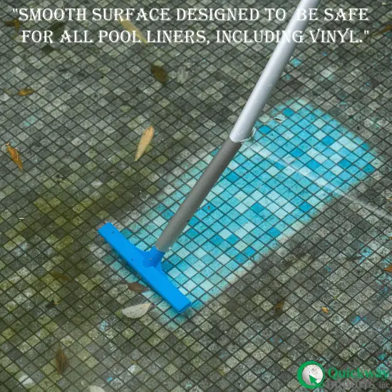 Quickway Imports 10-inch Poly Bristle Brush Head with Durable Nylon Bristles Designed to Clean Walls Floors Steps & Corners for Effective Above-Ground & Inground Swimming Pool Cleaning and Maintenance {4}