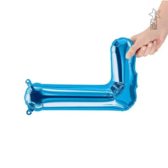 NorthStar Balloons&reg; 16 Inch Letter L Blue Air Fill Only {4}