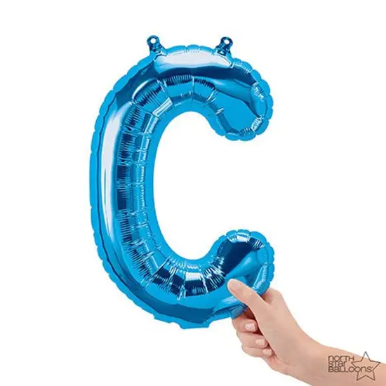 NorthStar Balloons&reg; 16 Inch Letter C Blue Air Fill Only {1}