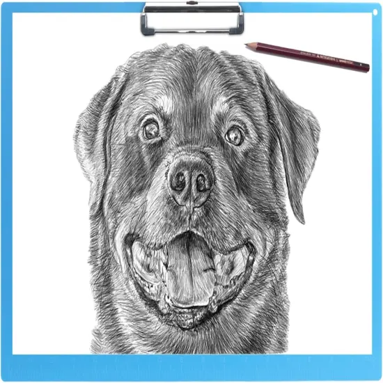 Clipboard with Ruler Extra Large Clipboard Landscape Low Profile Clip 11 x 17 Clipping Board Plastic Blue Pack of 1 {5}