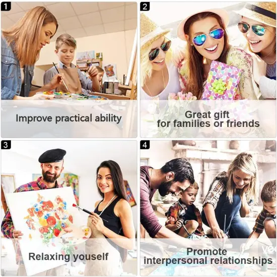 Paint by Number for Adult, Floral Painting by Number Kits On Canvas, DIY Bouquet of Flowers and Butterfly Paint by Numbers, Frameless Baroque Style Paint by Numbers for Adults and Beginner 16X20 Inch {5}