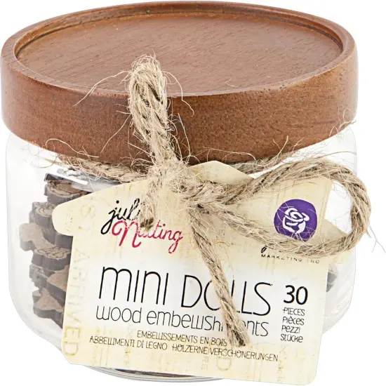 MINI WOODEN DOLLS SET OF 30 655350911041 {1}