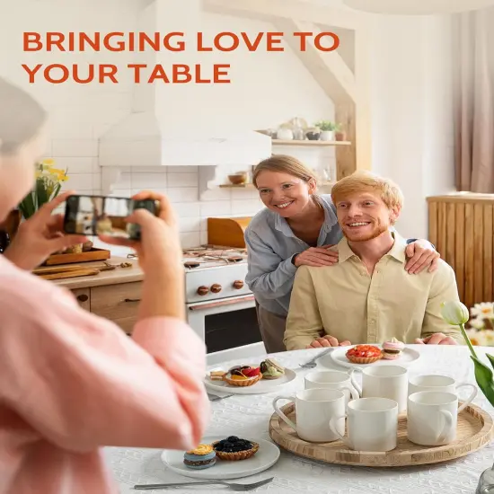 Coffee Mug, Porcelain 11 Oz Coffee Mugs Set of 6 {4}