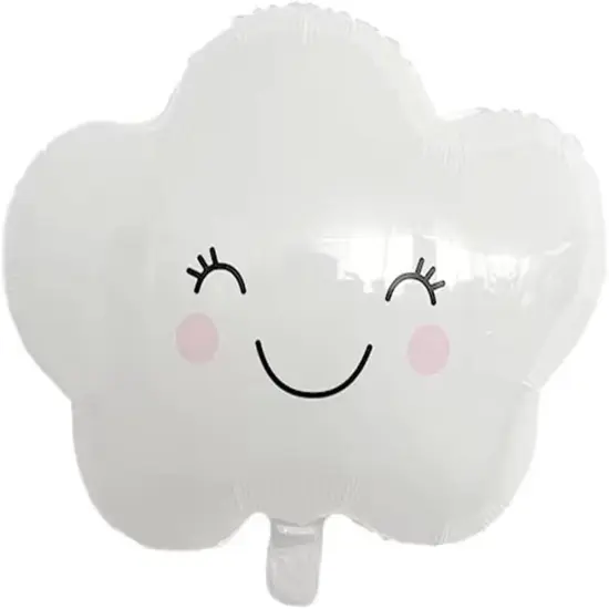 6PCS Sun Foil Balloons Cloud Mylar Balloons for Birthday, Baby Shower, Theme Party Decorations {2}