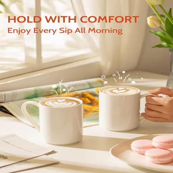 Coffee Mug, Porcelain 11 Oz Coffee Mugs Set of 6 {3}