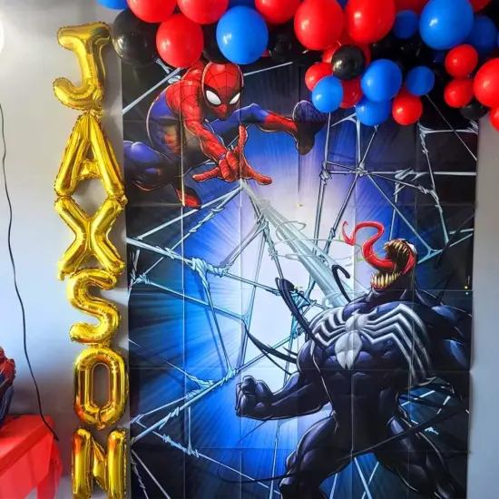 52 Pcs Gold Letter Balloons Foil Alphabet A to Z Balloons DIY Personalized Phrase Banner {4}