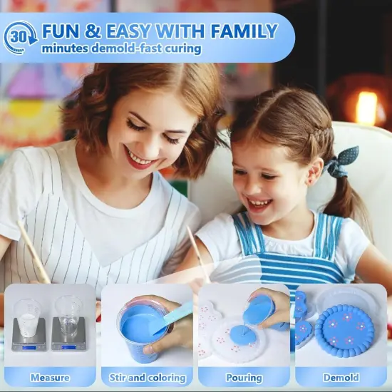 JDiction ResinCrete, Water-Based Eco-Friendly Formula, 20-30 Minutes Demold Fast Curing Eco Casting for Beginners, Mineral Casting Powder, Easy Mix for DIY Home Art {10}